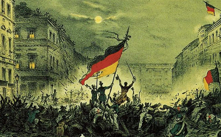 Unmittelbar nach den Barrikadenkämpfen in Berlin (1848)
